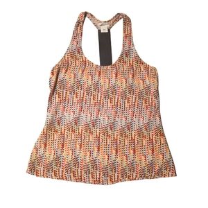 Vintage Hang Ten Geometric Print Halter Tank Large